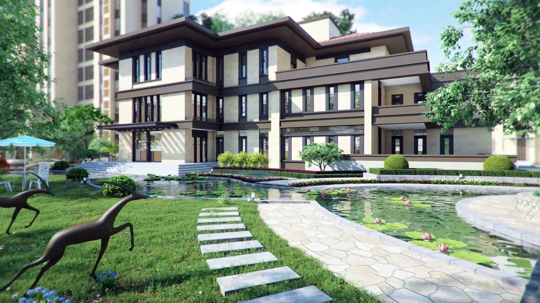 美地樓盤三維建筑動畫案例